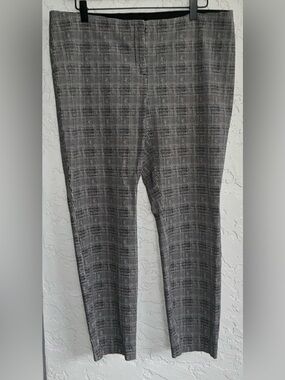 Alfani Women's Black & White Plaid Dress Pants